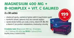 mojelekarna.cz Magnesium 400 mg + B-komplex + Vit. C galmed nabídka