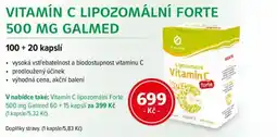 mojelekarna.cz Vitamín C Lipozomální forte 500 mg Galmed nabídka