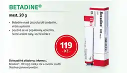 mojelekarna.cz BETADINE® mast nabídka
