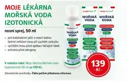 mojelekarna.cz Moje lékárna mořská voda izotonická nabídka
