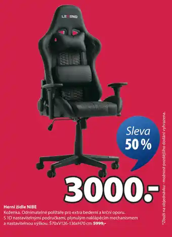 JYSK Herní židle Nibe nabídka