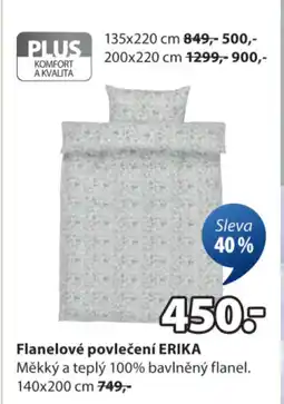 JYSK Flanelové povlečení Erika nabídka