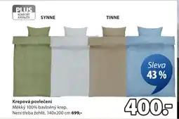 JYSK Krepová povlečení nabídka