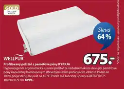 JYSK Profilovaný polštář z paměťové pěny Kyrkja nabídka