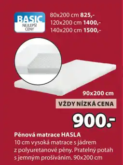 JYSK Pěnová matrace Hasla nabídka