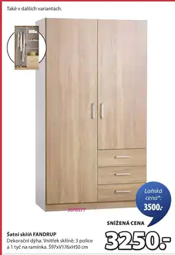 JYSK Šatní skříň Fandrup nabídka