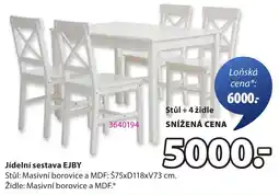 JYSK Jídelní sestava Ejby nabídka