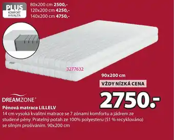 Pěnová matrace Lillelv