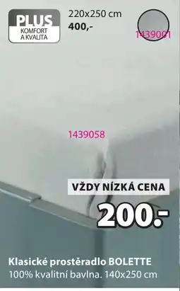 JYSK Klasické prostěradlo Bolette nabídka