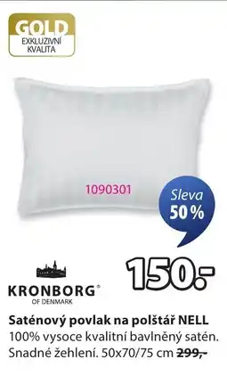 JYSK Saténový povlak na polštář Nell nabídka