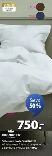 JYSK Saténové povlečení Barbo nabídka