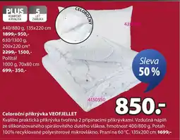 JYSK Celoroční přikrývka Veofjellet nabídka