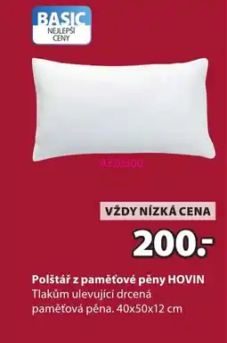JYSK Polštář z paměťové pěny Hovin nabídka