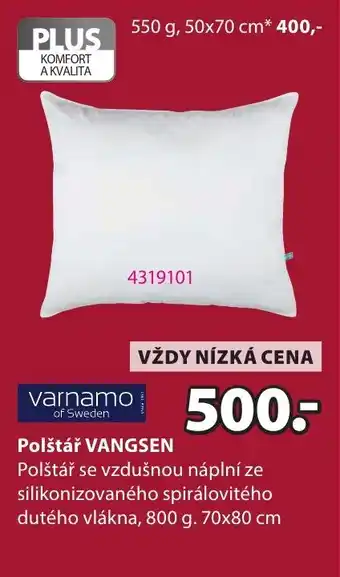 JYSK Polštář Vangsen nabídka