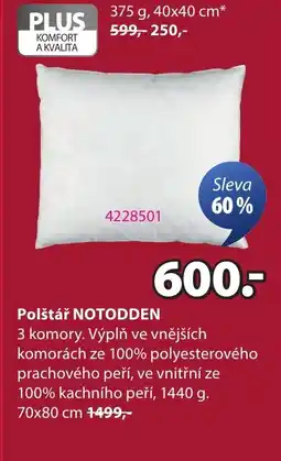 JYSK Polštář Notodden nabídka