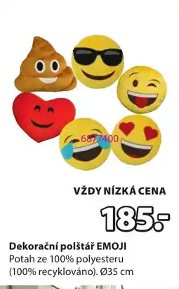 JYSK Dekorační polštář Emoji nabídka