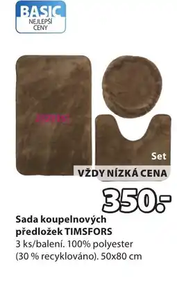 JYSK Sada koupelnových předložek Timsfors nabídka