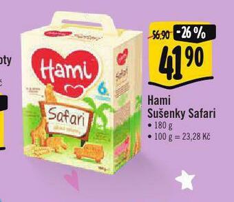 Albert Hami sušenky safari nabídka
