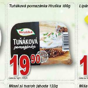 Lidl Tuňáková pomazánka hruška nabídka