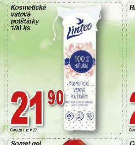 Lidl Linteo kosmetické vatové polštářky nabídka