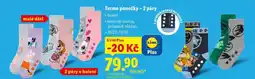 Lidl Termo ponožky - 2 páry nabídka