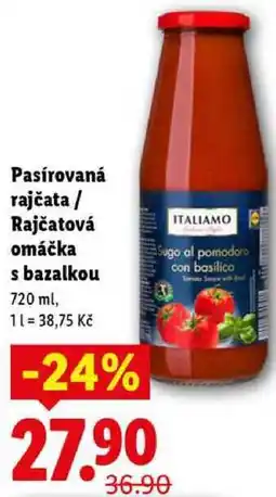 Lidl Pasírovaná rajčata/Rajčatová omáčka s bazalkou nabídka