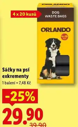 Lidl Sáčky na psí exkrementy, 4x 20 ks nabídka