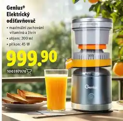 Lidl Genius Elektrický odšťavňovač nabídka