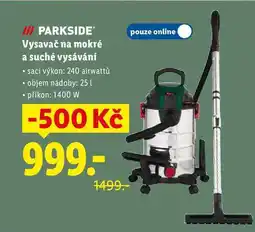 Lidl Vysavač na mokré a suché vysávání nabídka