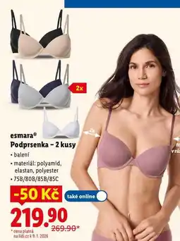 Lidl esmara Podprsenka - 2 kusy nabídka
