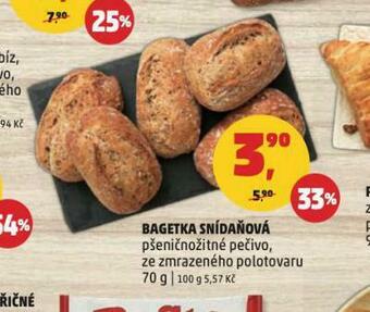 Penny Market Bageta snídaňová nabídka
