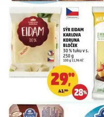 Penny Market Sýr eidam karlova koruna bloček nabídka