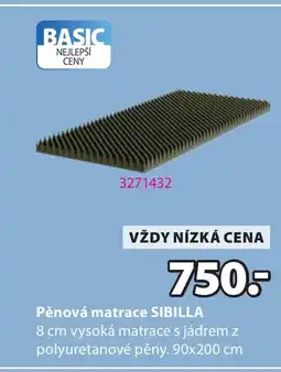 JYSK Pěnová matrace Sibilla nabídka
