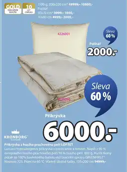 JYSK Přikrývka z husího prachového peří Loftet nabídka