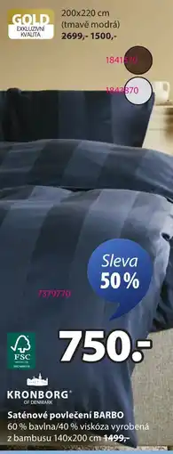 JYSK Saténové povlečení Barbo nabídka