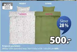 JYSK Krepová povlečení nabídka