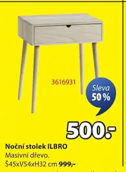 JYSK Noční stolek Ilbro nabídka