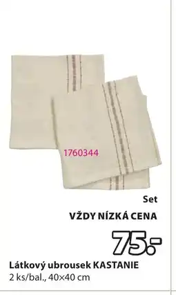 JYSK Látkový ubrousek Kastanie nabídka