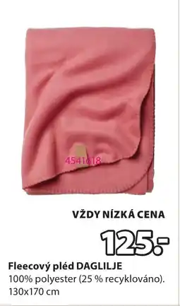 JYSK Fleecový pléd Daglilje nabídka