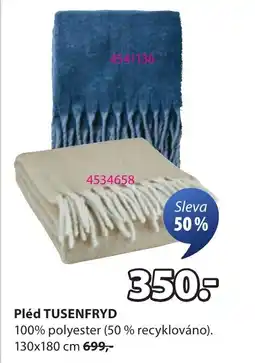 JYSK Pléd Tusenfryd nabídka
