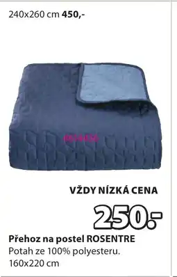 JYSK Přehoz na postel Rosentre nabídka