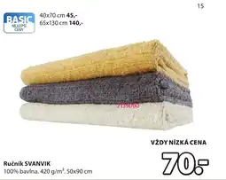 JYSK Ručník Svanvik nabídka