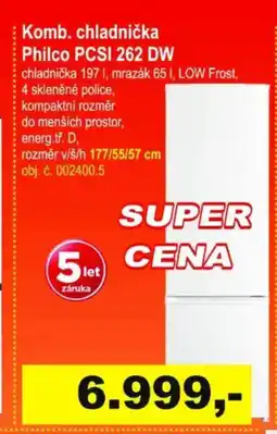 Elektro Spáčil Komb. chladnička Philco PCSI 262 DW nabídka