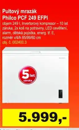 Elektro Spáčil Pultový mrazák Philco PCF 249 EFPI nabídka