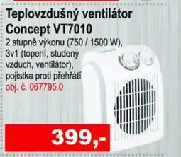 Elektro Spáčil Teplovzdušný ventilátor Concept VT7010 nabídka