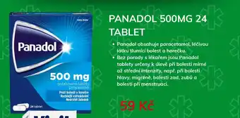 Panadol 500mg 24 tablet