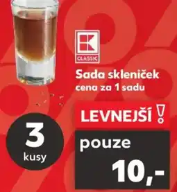 Kaufland Sada skleniček nabídka