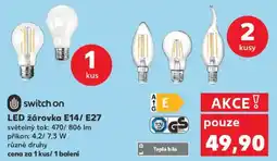 Kaufland LED žárovka E14/ E27 nabídka