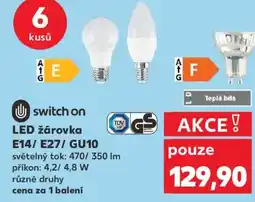 Kaufland LED žárovka E14/E27/ GU10 nabídka