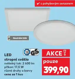Kaufland LED stropní světlo nabídka